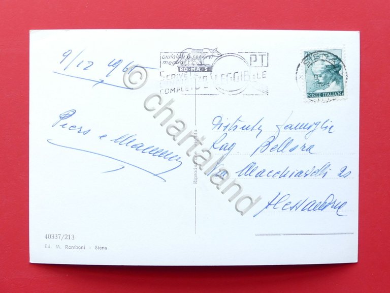 Cartolina Siena - Varie vedute - 1965