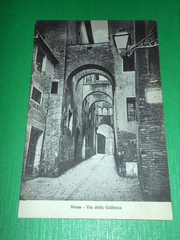 Cartolina Siena - Via della Galluzza 1910 ca.
