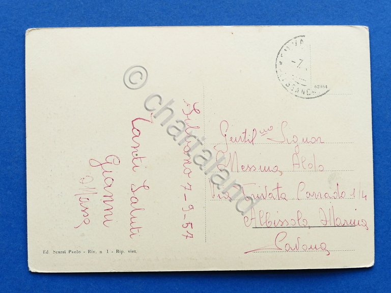 Cartolina Silvano d'Orba - Il Castello - Nello sfondo Rocca …