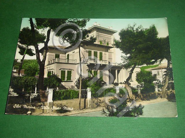 Cartolina Silvi Marina - Villa Santa Maria 1960.