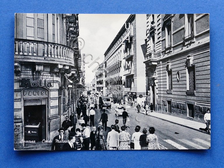 Cartolina Siracusa - Corso Matteotti - 1960 ca.