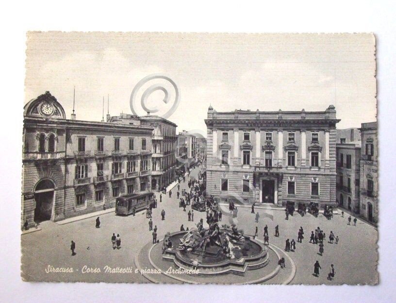Cartolina Siracusa - Corso Matteotti 1957
