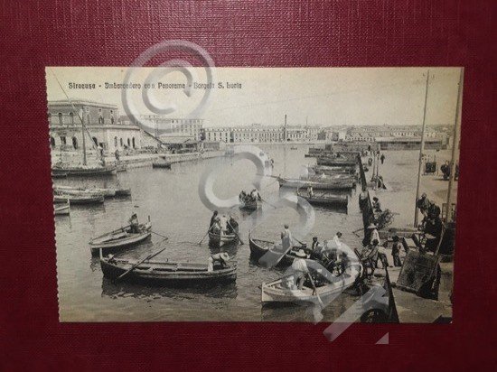 Cartolina Siracusa - Imbarcadero con Panorama - Borgata S. Lucia …