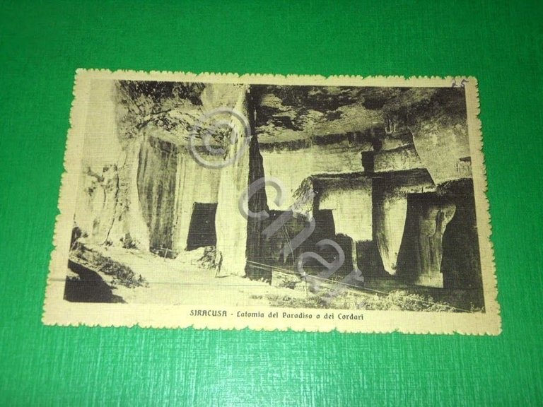 Cartolina Siracusa - Latomia del Paradiso o dei Cordari 1930 …