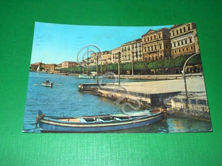 Cartolina Siracusa - Lungomare Aretusa 1963
