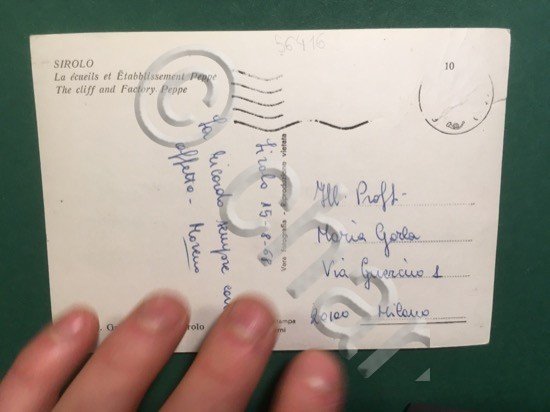 Cartolina Sirolo - La Scogliera e Stabilimento Peppe - 1968