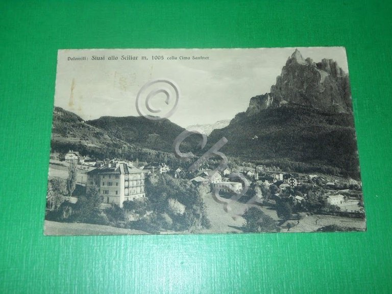 Cartolina Siusi allo Sciliar colla Cima Santner 1932 | Immagine Gallery 2