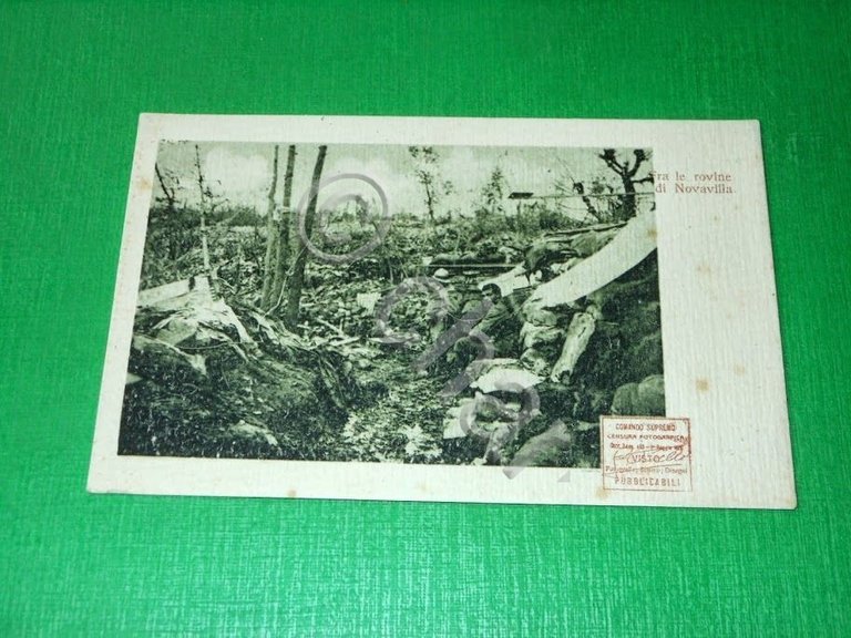 Cartolina Slovenia - Fra le rovine di Novavilla 1920 ca.