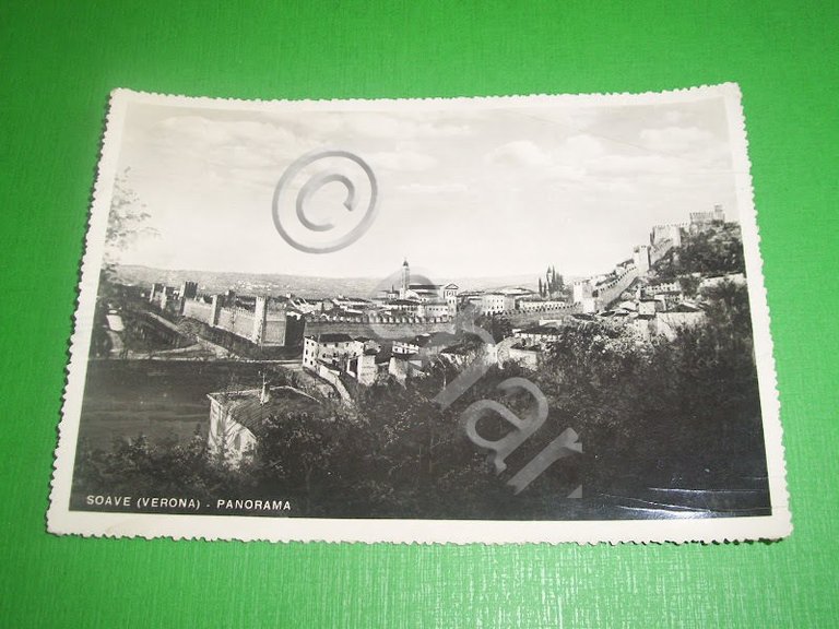 Cartolina Soave ( Verona ) - Panorama 1949.