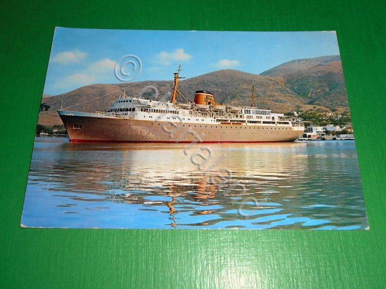 Cartolina Soc. di Navigazione "Adriatica" ( Venezia ) - Nave …