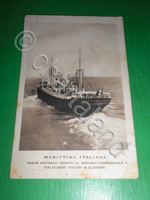 Cartolina Soc. di Navigazione Marittima Italiana - Motonave Arabia 1929 …