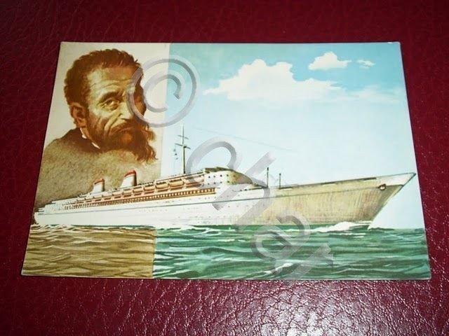 Cartolina Soc. Navigazione Italia - Nave Michelangelo.