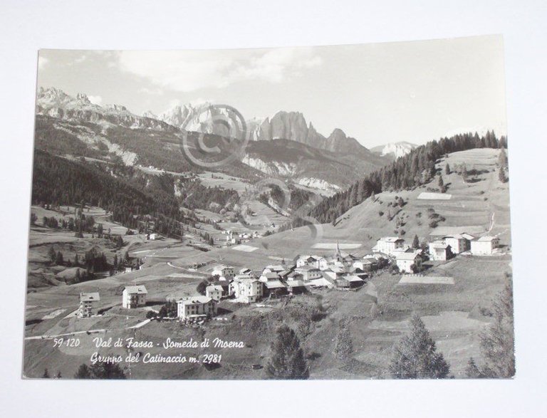 Cartolina Someda di Moena (Val di Fassa) Panorama 1970