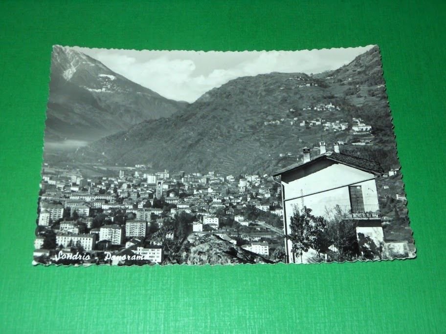 Cartolina Sondrio -- Panorama -- 1963.