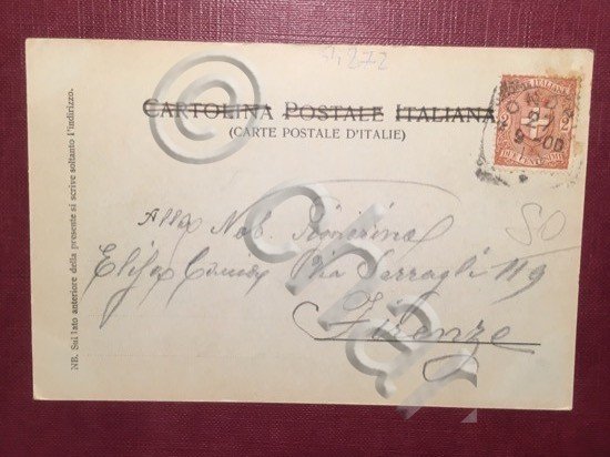 Cartolina Sondrio - Castello Masergra - 1909