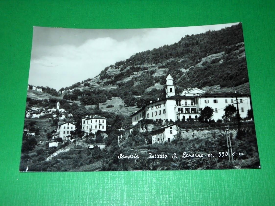 Cartolina Sondrio - Istituto S. Lorenzo 1955.