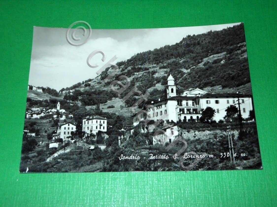 Cartolina Sondrio - Istituto S. Lorenzo 1955.