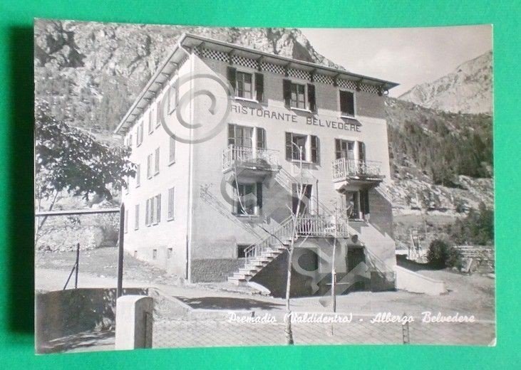 Cartolina Sondrio - Premadio (Valdidentro) - Albergo Belvedere