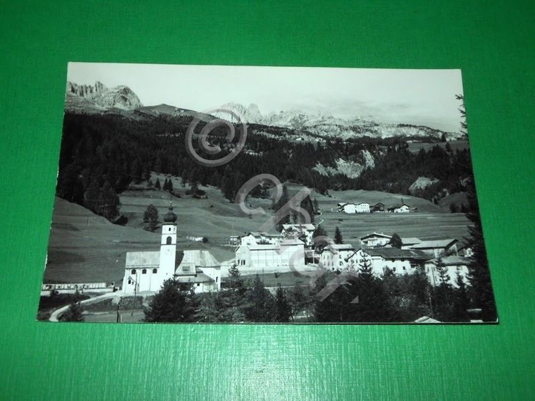 Cartolina Soraga di Fassa verso il Gruppo del Catinaccio 1966