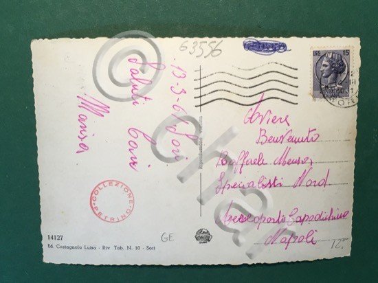 Cartolina Sori - Panorama - 1961