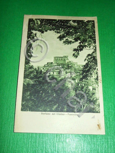 Cartolina Soriano nel Cimino - Panorama 1923