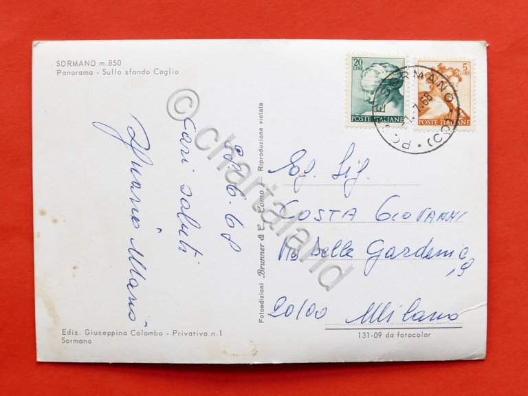 Cartolina Sormano - Panorama sullo sfondo Caglio | Immagine Gallery 5