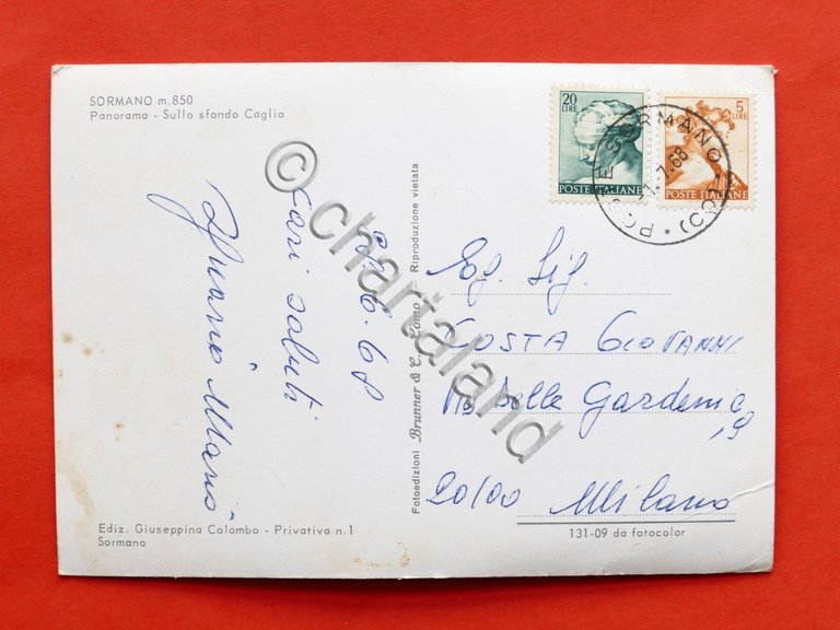 Cartolina Sormano - Panorama sullo sfondo Caglio | Immagine Gallery 6