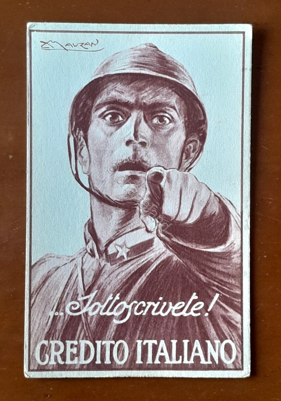 Cartolina Sottoscrivete! Credito italiano - 1917 ca. | Immagine principale