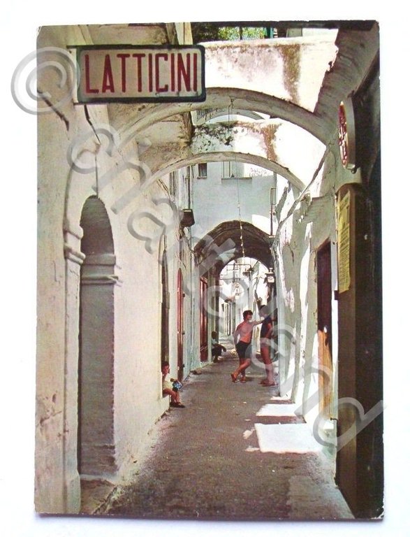 Cartolina Sperlonga - Via Fulco Tosti 1972