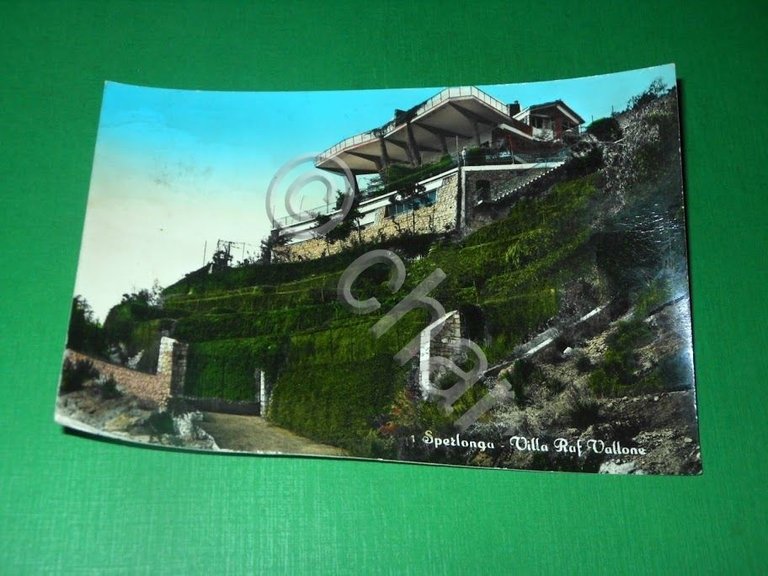 Cartolina Sperlonga - Villa Raf Vallone 1960 ca