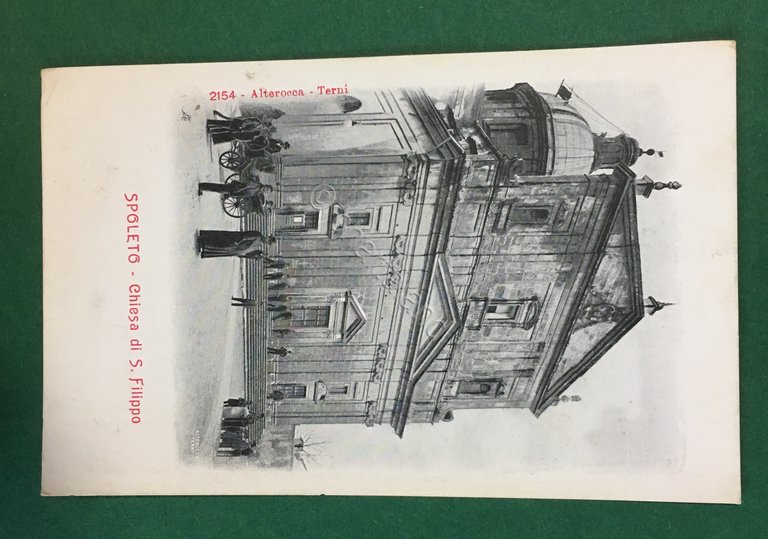 Cartolina Spoleto - Chiesa di S.Filippo - 1920 C.I.
