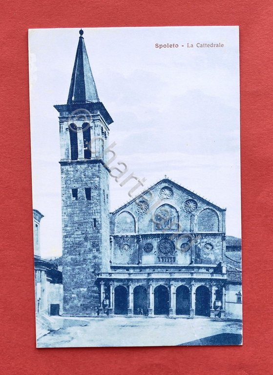 Cartolina Spoleto - La Cattedrale - 1915 ca.