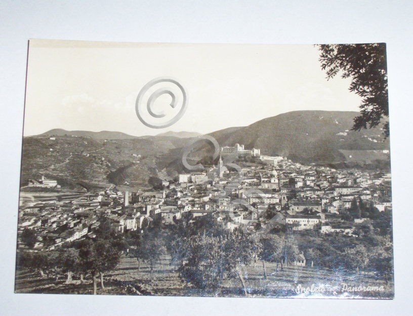 Cartolina Spoleto - Panorama 1950 ca.