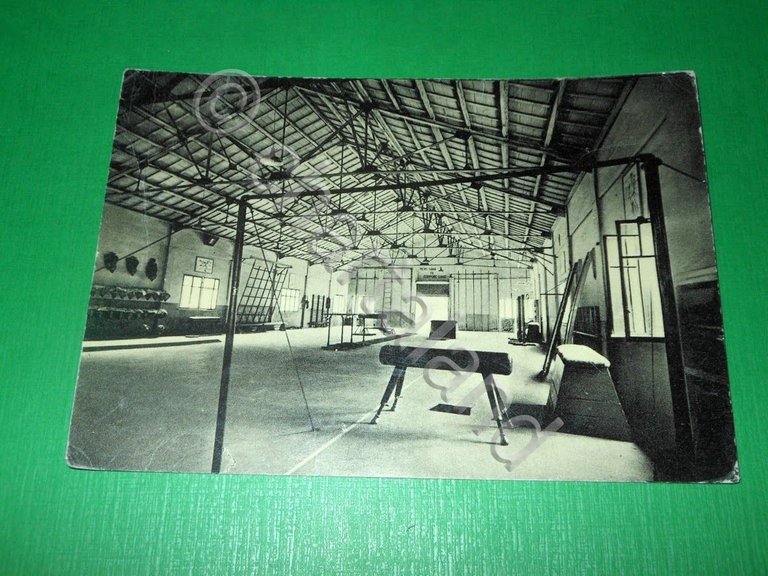 Cartolina Spoleto - Scuola Allievi Sottufficiali - Palestra 1954