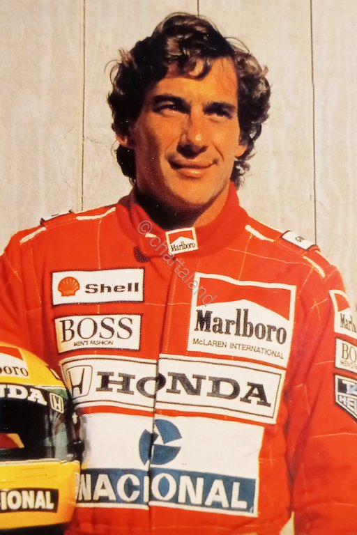 Cartolina Sport - Ayrton Senna - Pilota automobilistico - 1990 …