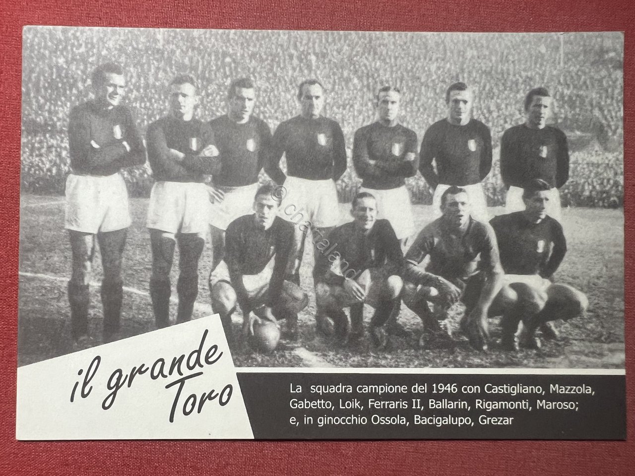 Cartolina Sport Calcio - Il Grande Toro - La Squadra …