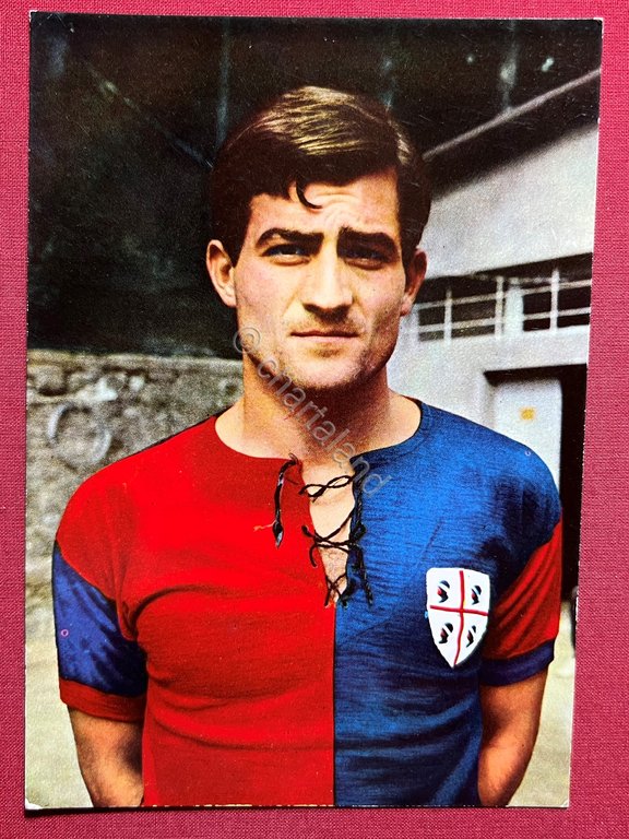 Cartolina Sport Calcio Cagliari - Calciatore Rizzo Francesco - 1966