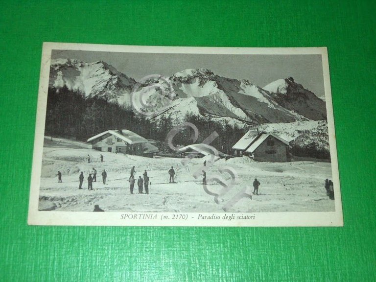 Cartolina Sportinia - Paradiso degli sciatori 1961