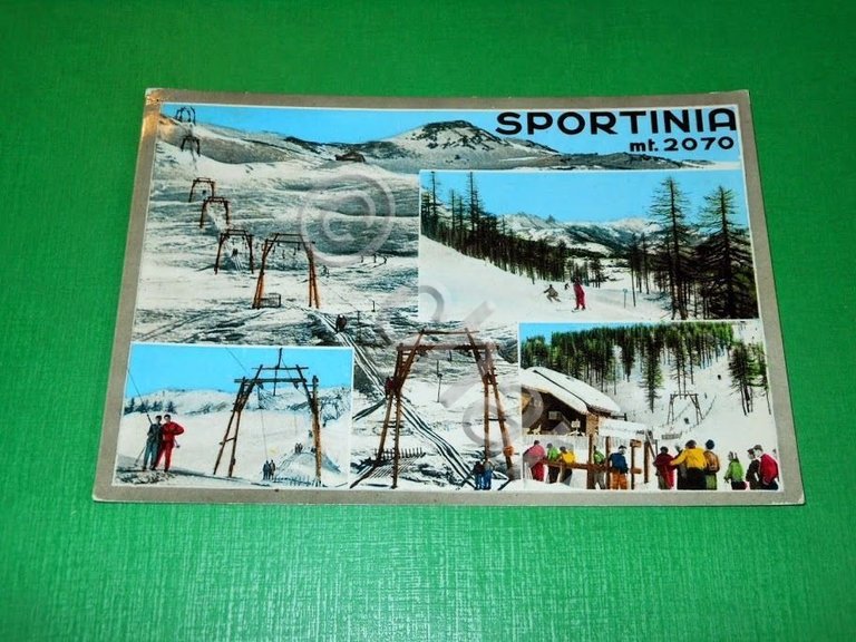 Cartolina Sportinia - Vedute diverse 1963