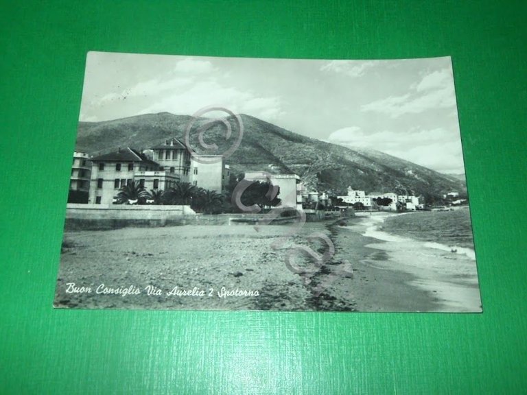 Cartolina Spotorno - Buon Consiglio - Via Aurelia 2 1958