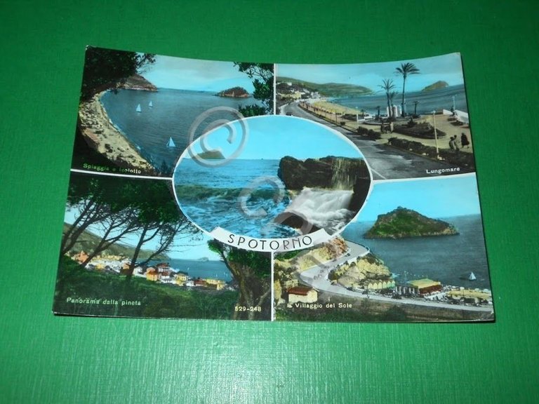 Cartolina Spotorno -+ Vedute diverse 1960.