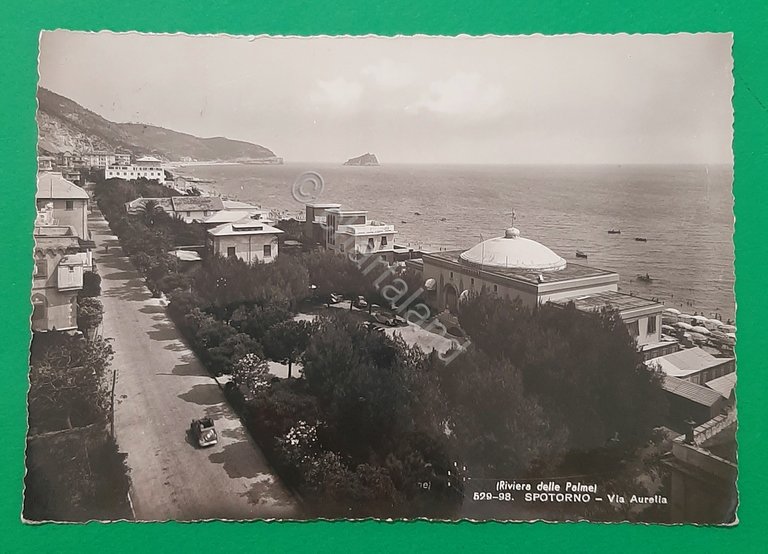Cartolina Spotorno - Via Aurelia - Riviera delle Palme - …