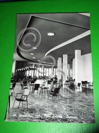 Cartolina St. Vincent - Font Salutis - Interno 1955 ca