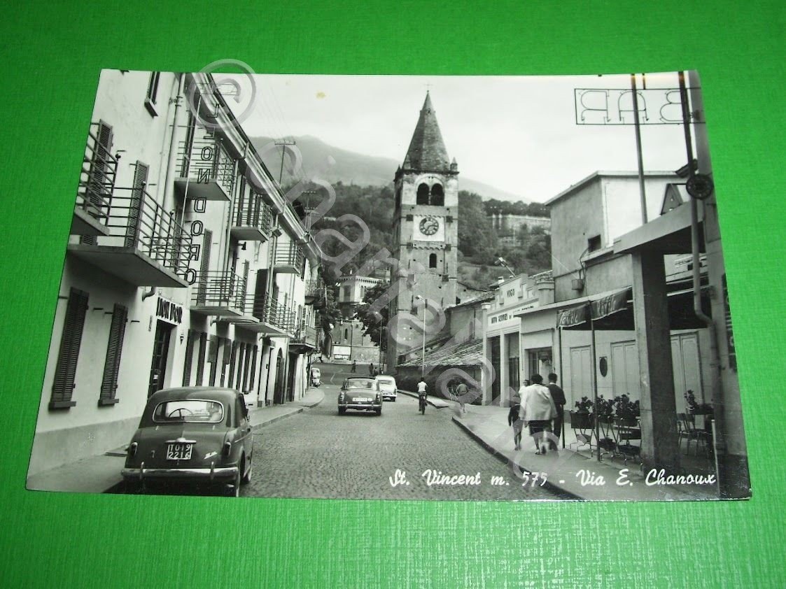 Cartolina St. Vincent - Via E. Chanoux 1959.