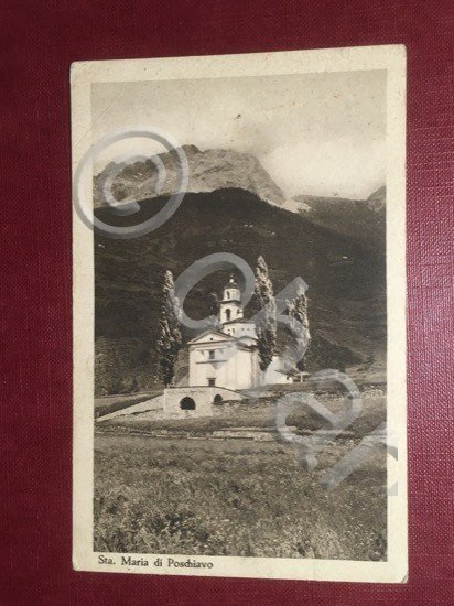 Cartolina Sta. Maria di Poschiavo - 1920 ca.