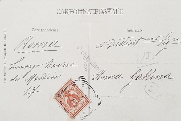 Cartolina Stabilimento Filatura Veneta Cascami Seta - Tarcento - 1903