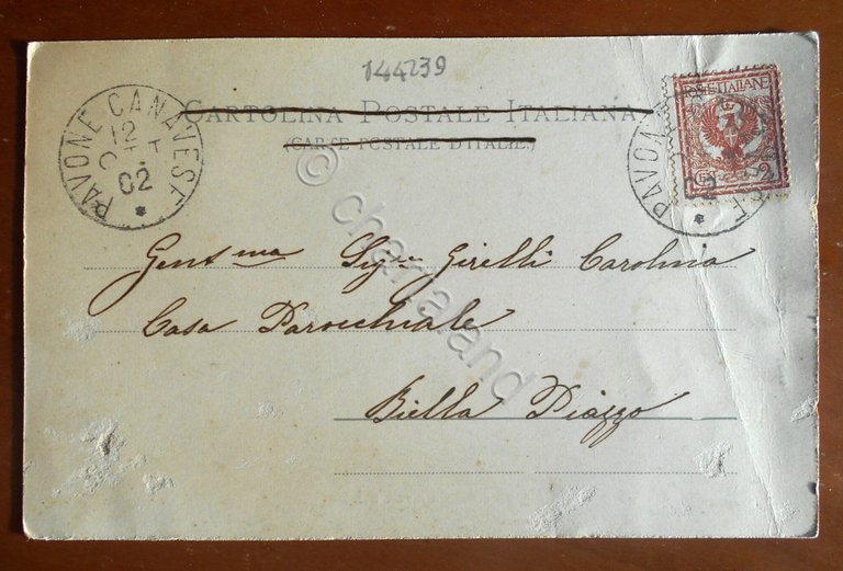 Cartolina Stato Maggiore del Carnevale di Ivrea - 1902