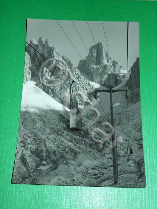Cartolina Stazione Superiore Telecabina Monte Cristallo 1957.