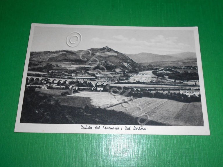 Cartolina Stazzano - Veduta del Santuario e Val Borbera 1940 …