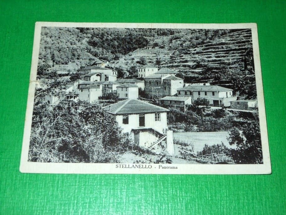 Cartolina Stellanello - Panorama 1950 ca.